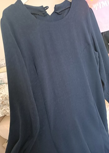 Diğer tesettür elbise Düğmeli Lacivert