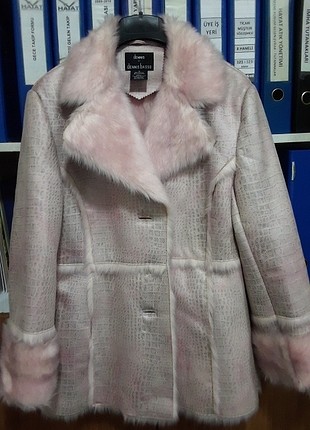 pembe kürk mont