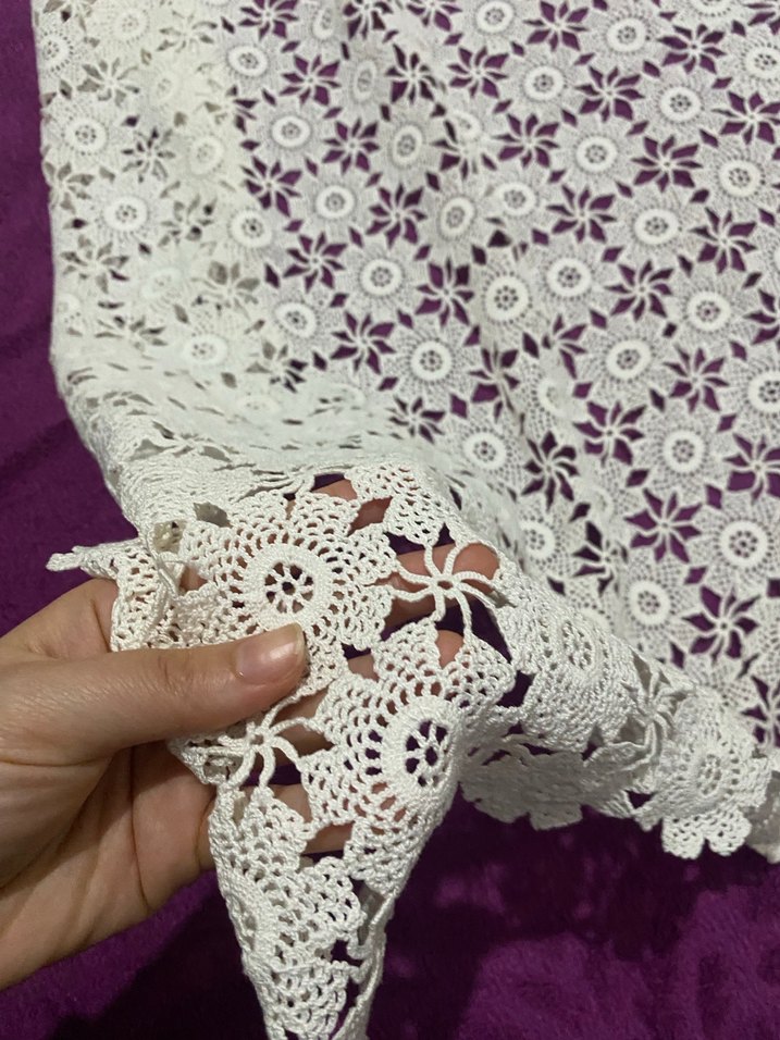 El İşi Beyaz Dantel Örtü - Görsel 2