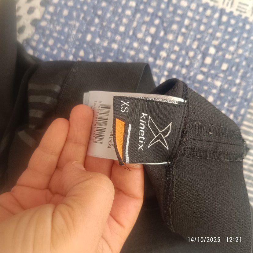 Siyah Elastik Kadın Spor Tayt - Görsel 4