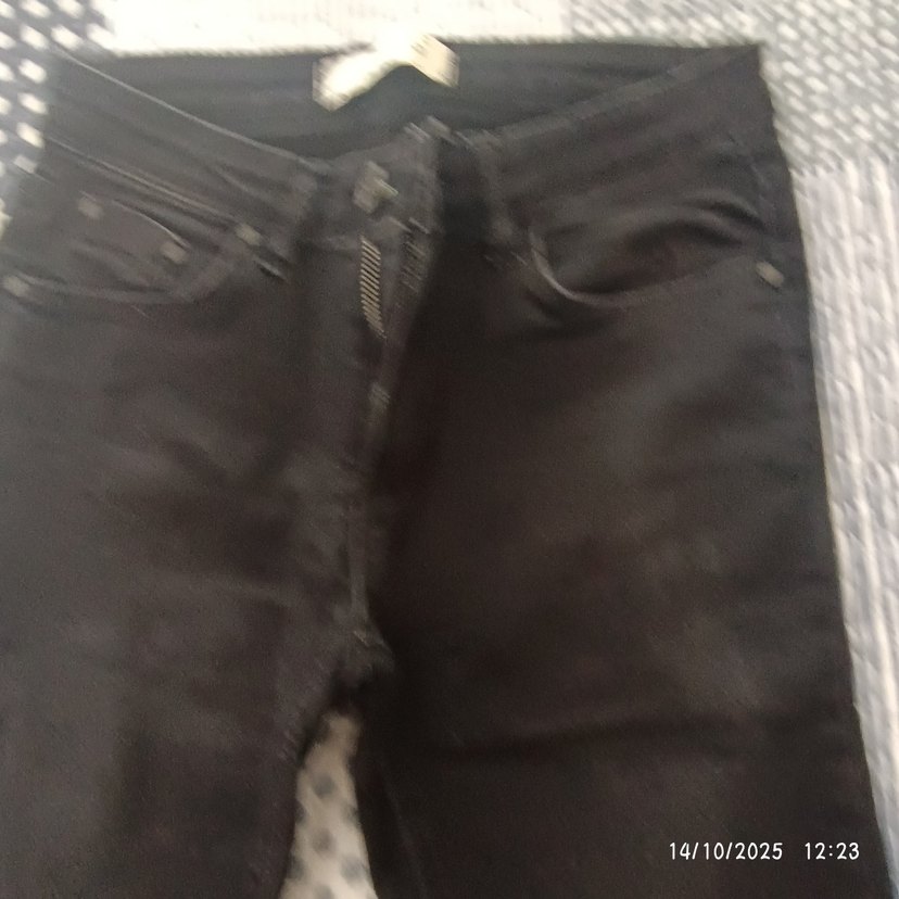 Kadın Siyah Regular Fit Denim Pantolon - Görsel 2