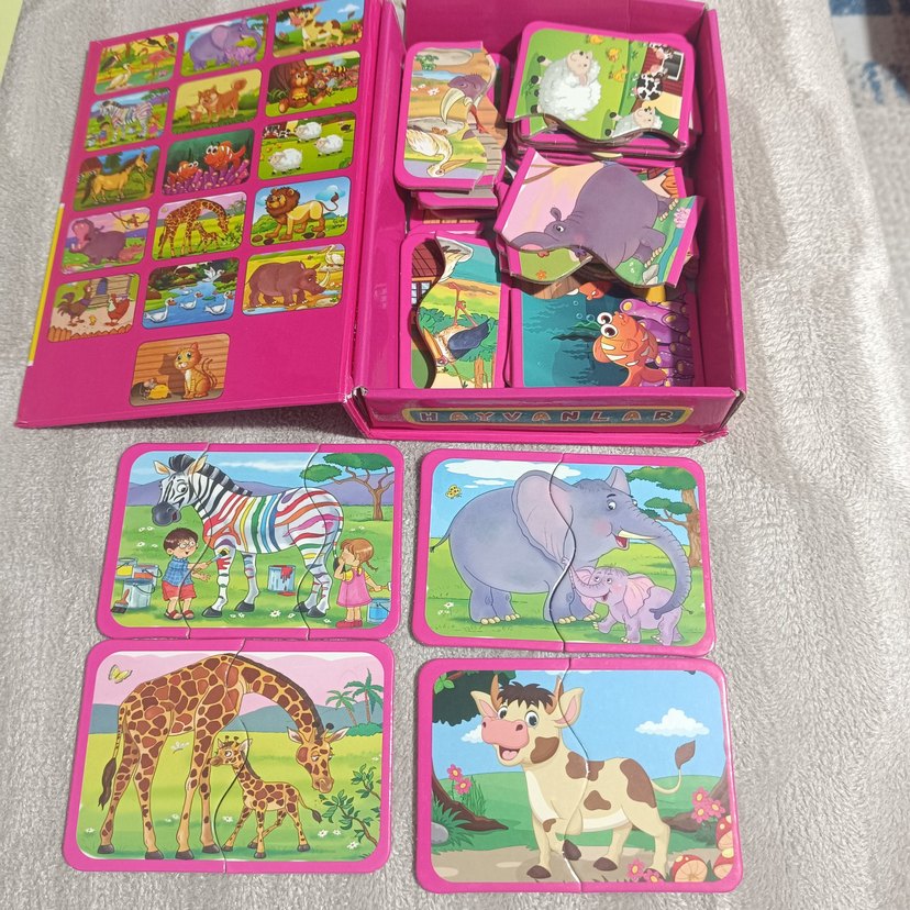 Okul Öncesi Hayvanlar Tamamlama Kartları - Görsel 2