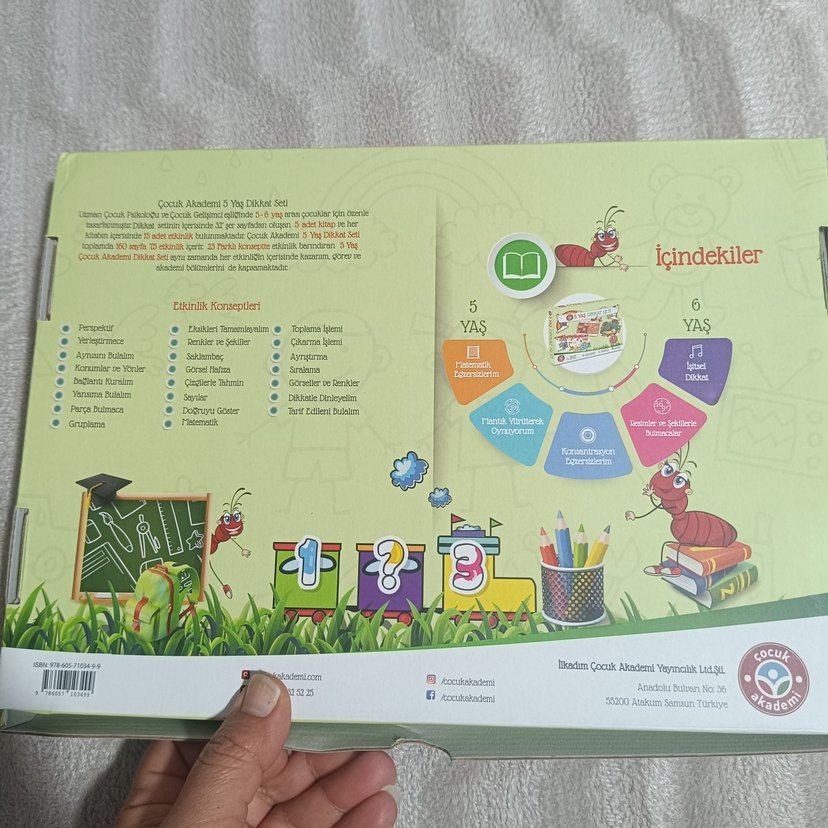 5 Yaş Dikkat Seti - 5 Kitaplı Eğitim Seti - Görsel 2