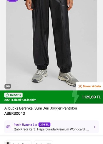 Kadın Siyah Deri Bel Detaylı Bol Paça Pantolon - Görsel 9