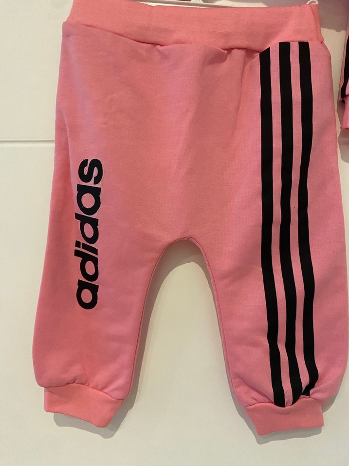 Pembe Adidas kız  Çocuk Eşofman Takımı - Görsel 2