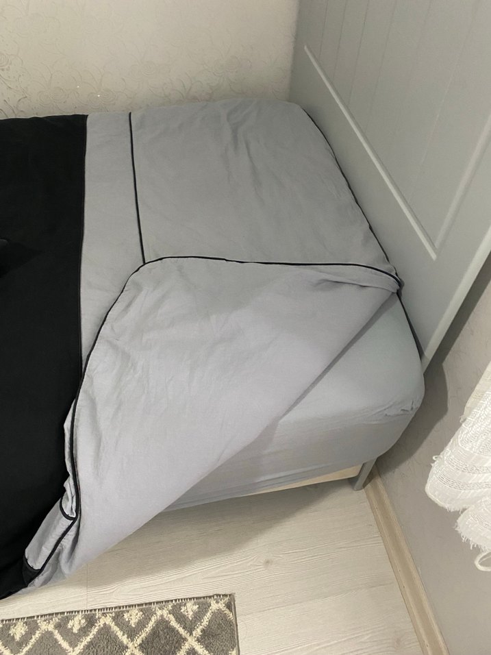 Gri Düz Desen nevresim takımı - Görsel 2