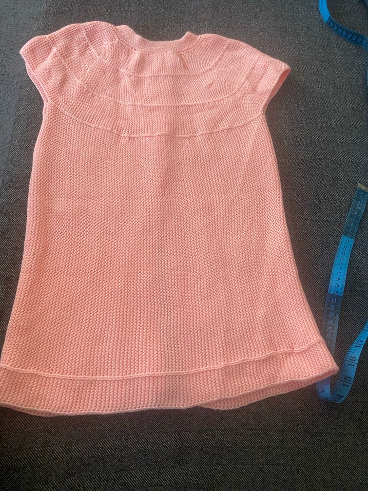 Düğmeli Kız Çocuk Pembe Triko Yelek - Görsel 2