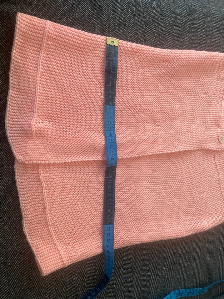 Düğmeli Kız Çocuk Pembe Triko Yelek - Görsel 4