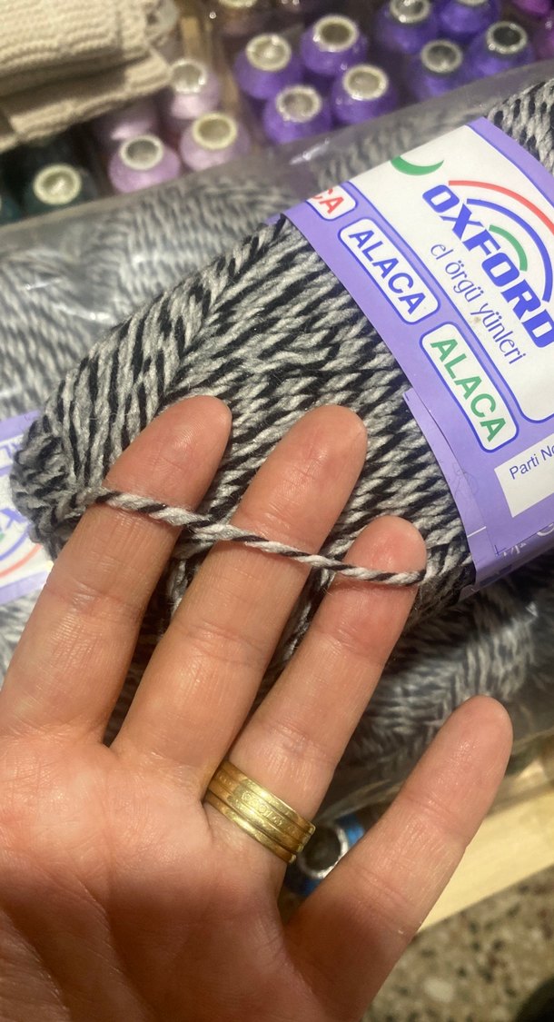 Oxford Alaca El İpi 5lı Paket Gri-Beyaz - Görsel 4