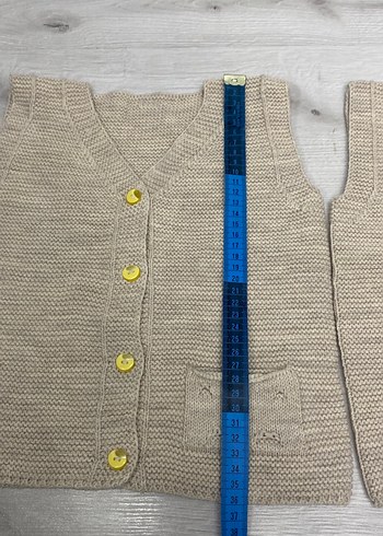 Bej Erkek Çocuk Triko Süveter - Görsel 4