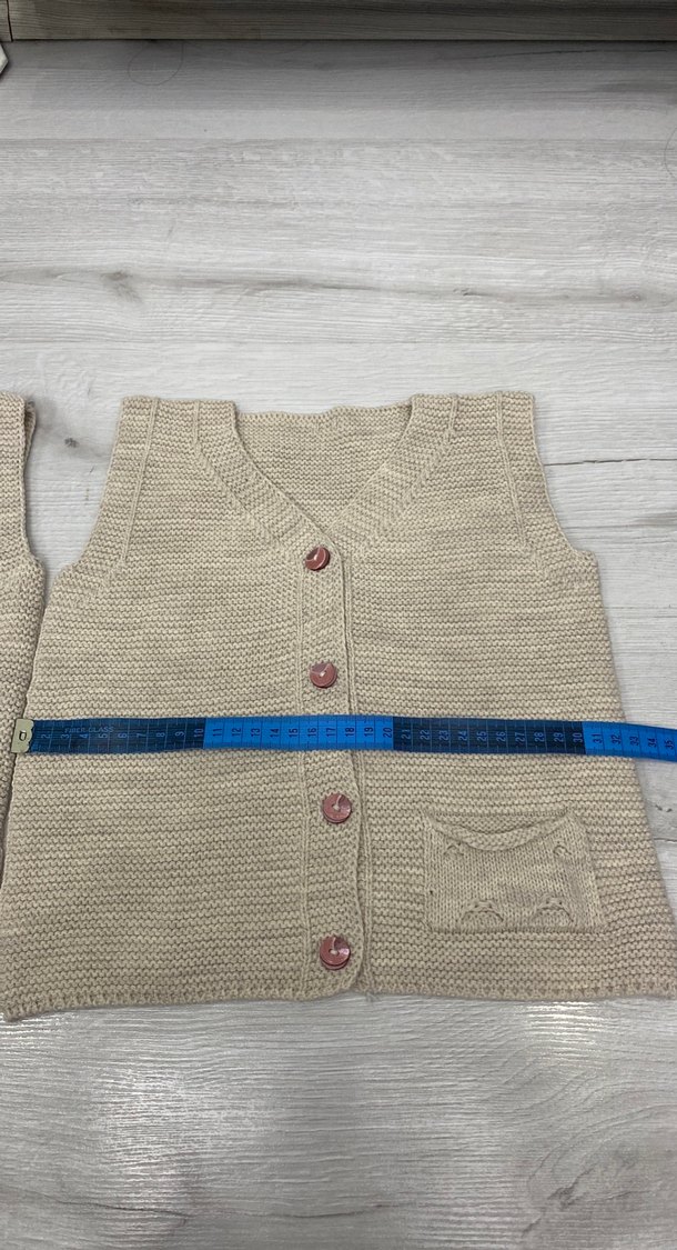 Bej Erkek Çocuk Triko Süveter - Görsel 2