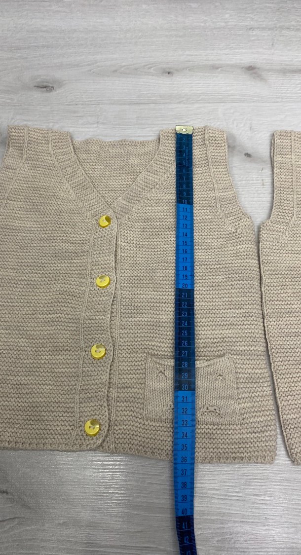 Bej Erkek Çocuk Triko Süveter - Görsel 4