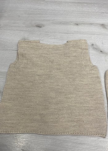 Bej unisex Çocuk Triko Süveter - Görsel 6