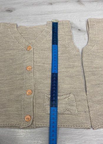 Bej unisex Çocuk Triko Süveter - Görsel 2