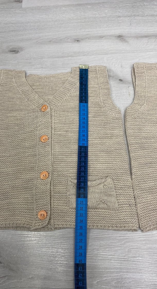 Bej unisex Çocuk Triko Süveter - Görsel 2