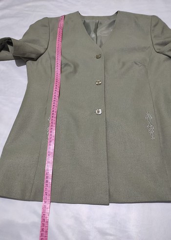 vintage kadın kısa kollu ceket - Görsel 7