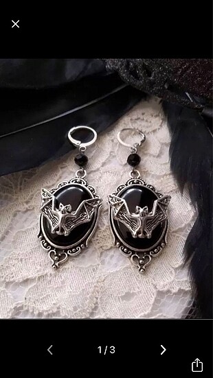 Beden Gothic yarasa takı seti