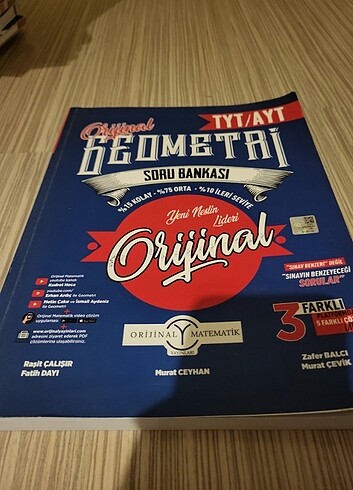 Orijinal tyt ayt geometri soru bankası 