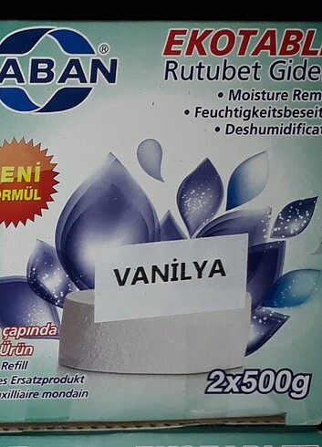  Beden yeni saban nem alıcı tablet (2x500) 1 kutu, 1 kilo