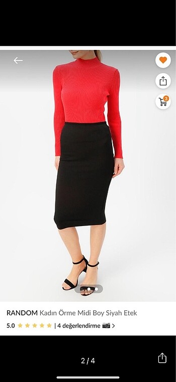 Zara Midi fitilli kalem elbise