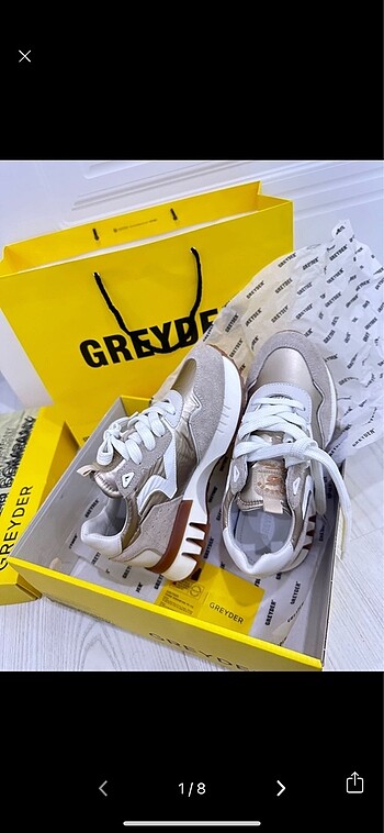 Greyder Greyder Hakiki deri spor ayakkabı