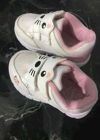 Renkli Baskılı Kız Çocuk Spor Ayakkabı - Görsel 5