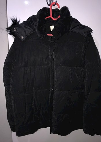 Koton Kadın Siyah Kürklü Kışlık Mont - Görsel 6