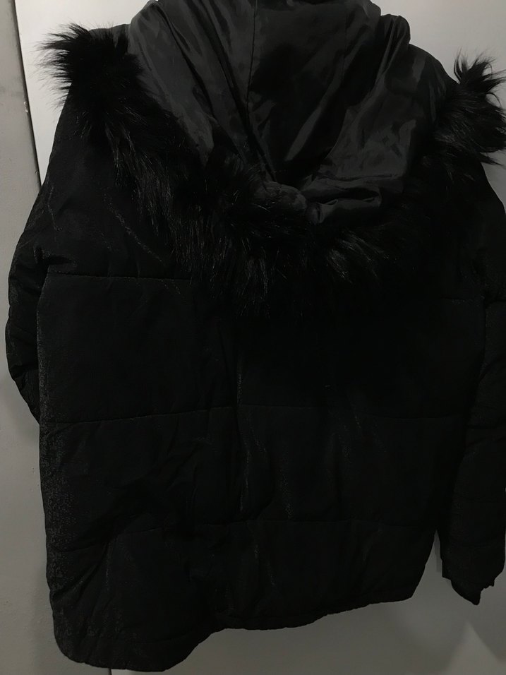 Koton Kadın Siyah Kürklü Kışlık Mont - Görsel 2