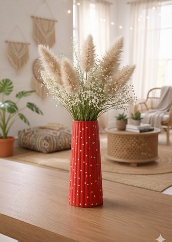 retro noktali vazo - Görsel 2