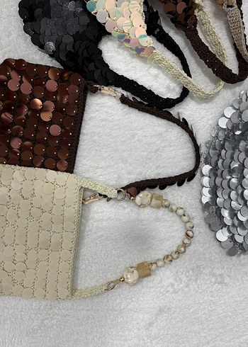 Pullu Şık Örgü Çanta Koleksiyonu - Görsel 7