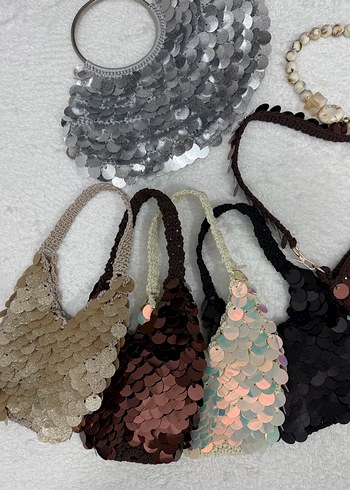 Pullu Şık Örgü Çanta Koleksiyonu - Görsel 2