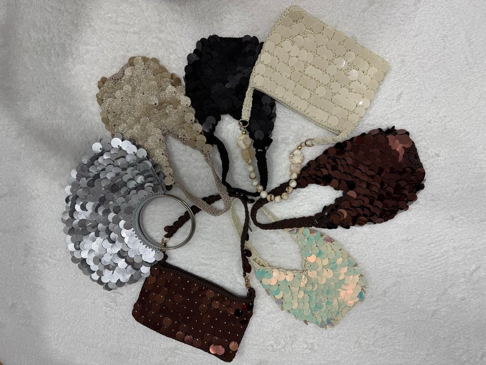 Pullu Şık Örgü Çanta Koleksiyonu - Görsel 4