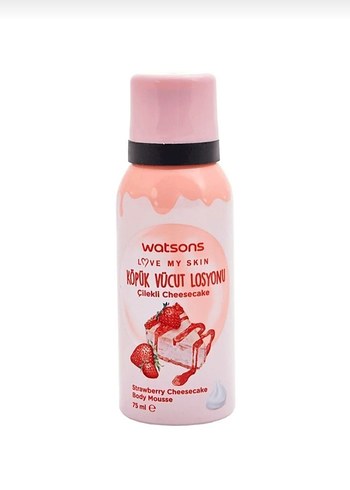 Watsons Çilekli Cheesecake Köpük Vücut Losyonu 75 ml