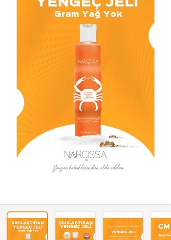 Narcissa Yengeç Jeli Sıkılaştırıcı Selülit jel - Görsel 3