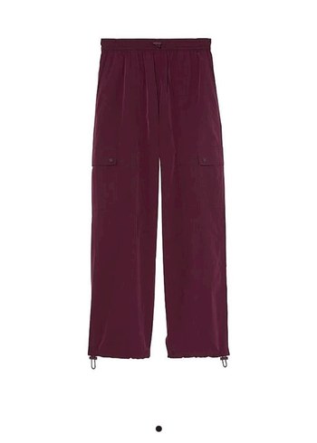 Victorias Secret Bordo Paraşüt Kargo Pantolon