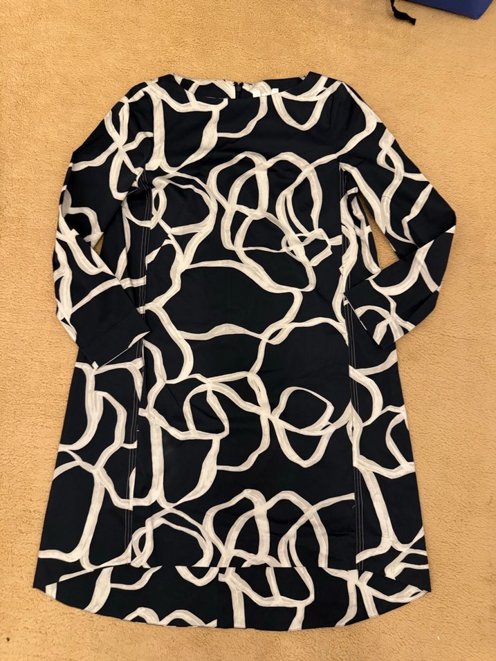 Cos Desenli Uzun Kollu Elbise - Görsel 3