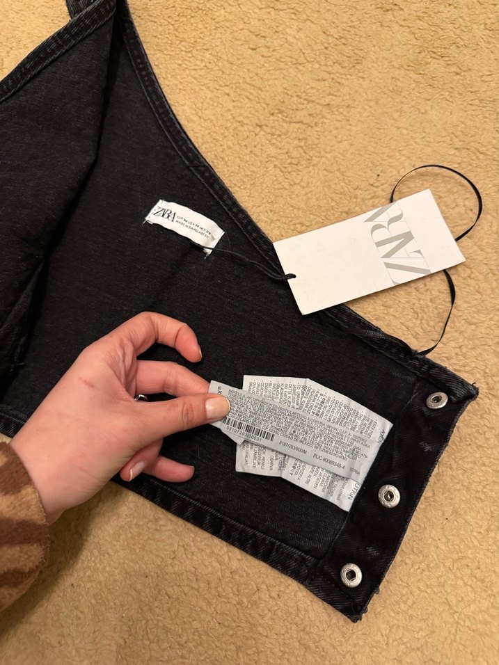 Zara Jean Siyah Tek Omuzlu Mini  Büstiyer - Görsel 4