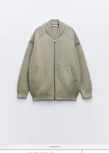 Zara Kadın Triko Fermuarlı Hırka - Görsel 2