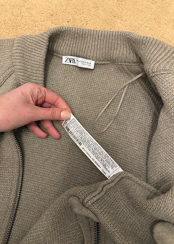 Zara Kadın Triko Fermuarlı Hırka - Görsel 5