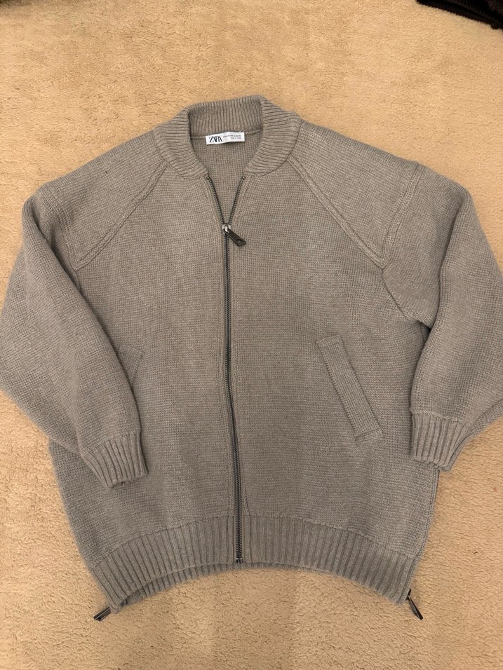 Zara Kadın Triko Fermuarlı Hırka - Görsel 3