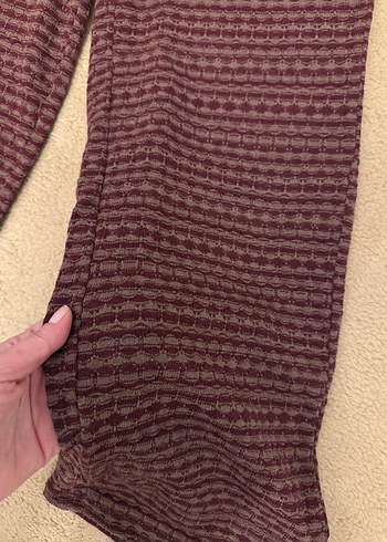 Zara Triko Örgü Kumaş Kadın Pantolon - Görsel 2