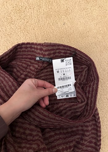 Zara Triko Örgü Kumaş Kadın Pantolon - Görsel 3