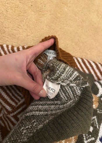 İpekyol Bohem Desenli Uzun Kollu Triko Kazak - Görsel 5