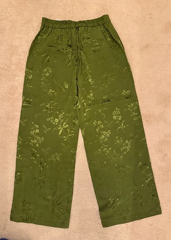 ZaraKadın Yeşil Saten Pantolon - Görsel 3