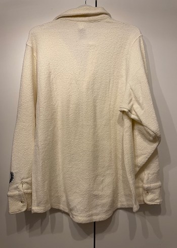 Victorias Secret Pink Düğmeli krem Kadın Polar Gömlek - Görsel 4