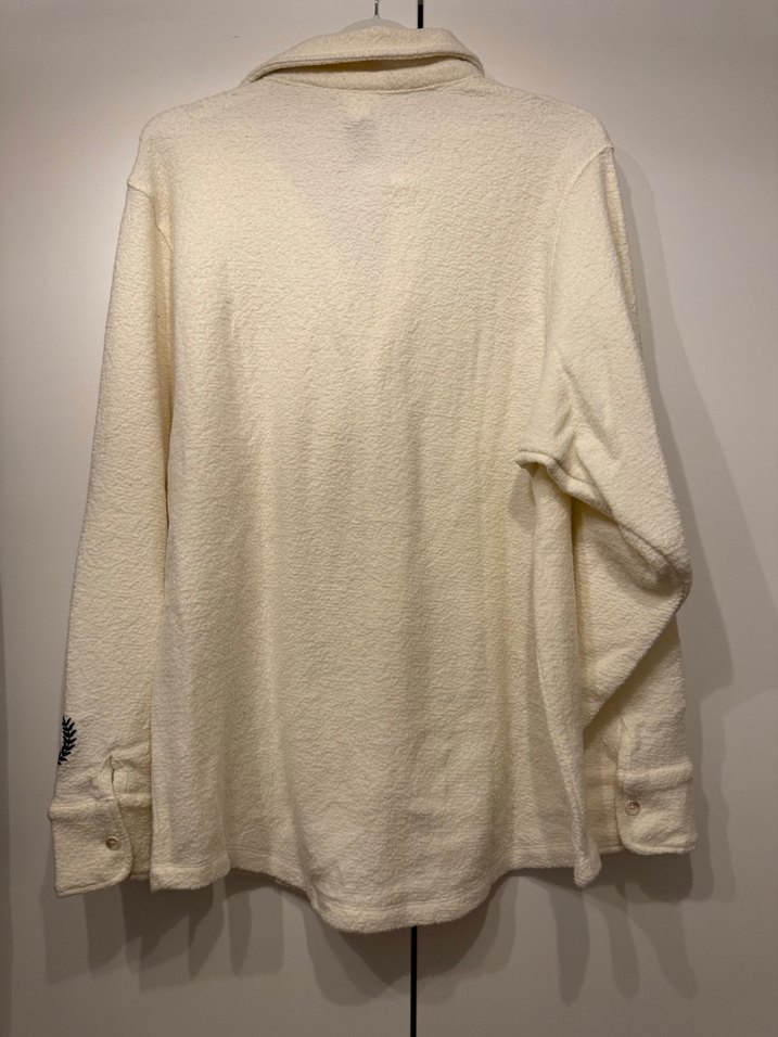 Victorias Secret Pink Düğmeli krem Kadın Polar Gömlek - Görsel 4