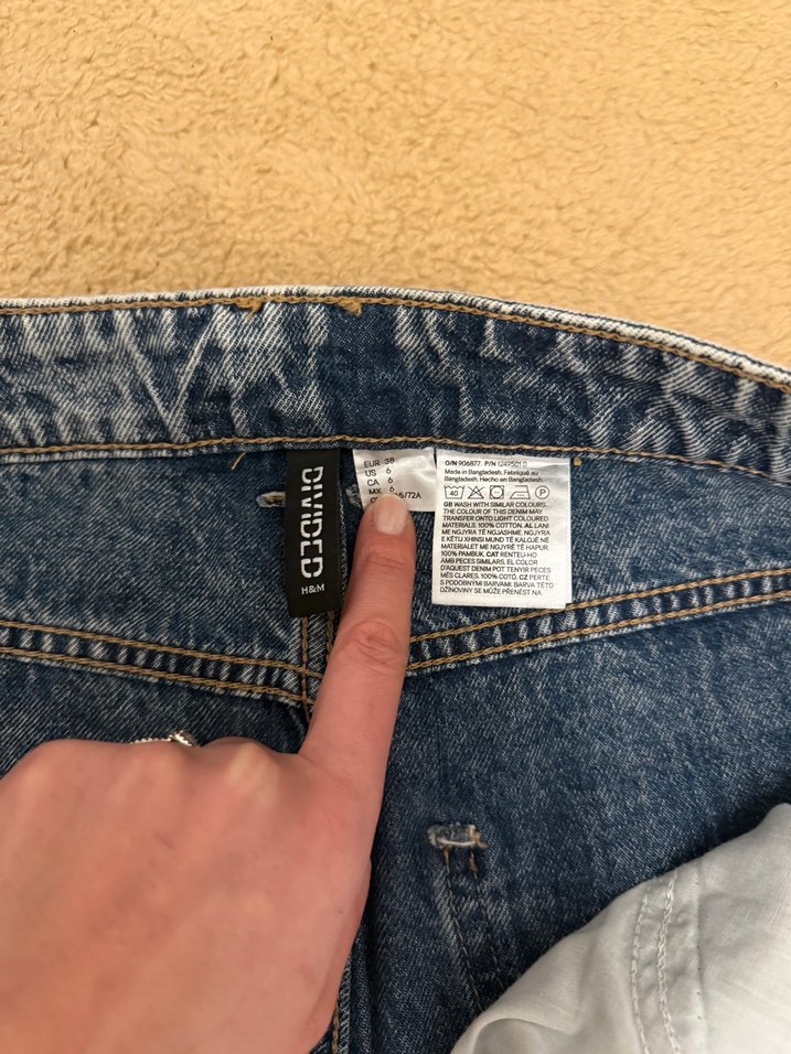 H&M Baggy Kadın Kot Pantolon - Görsel 5