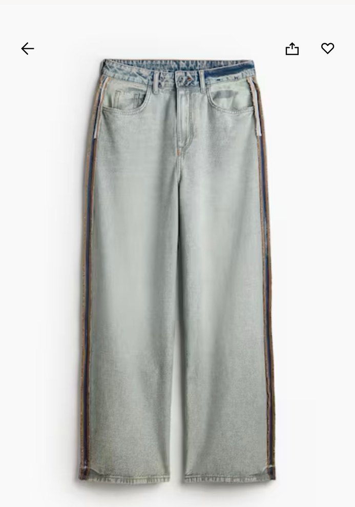 H&M Baggy Kadın Kot Pantolon - Görsel 2