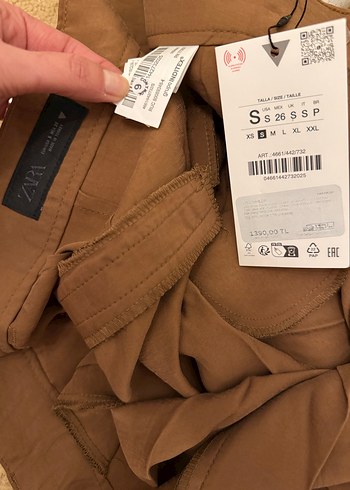 Zara Karamel Piliki Rahat Kesim Pantolon - Görsel 2
