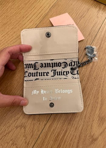 Juicy Couture Siyah Baskılı Suni Deri Cüzdan - Görsel 3